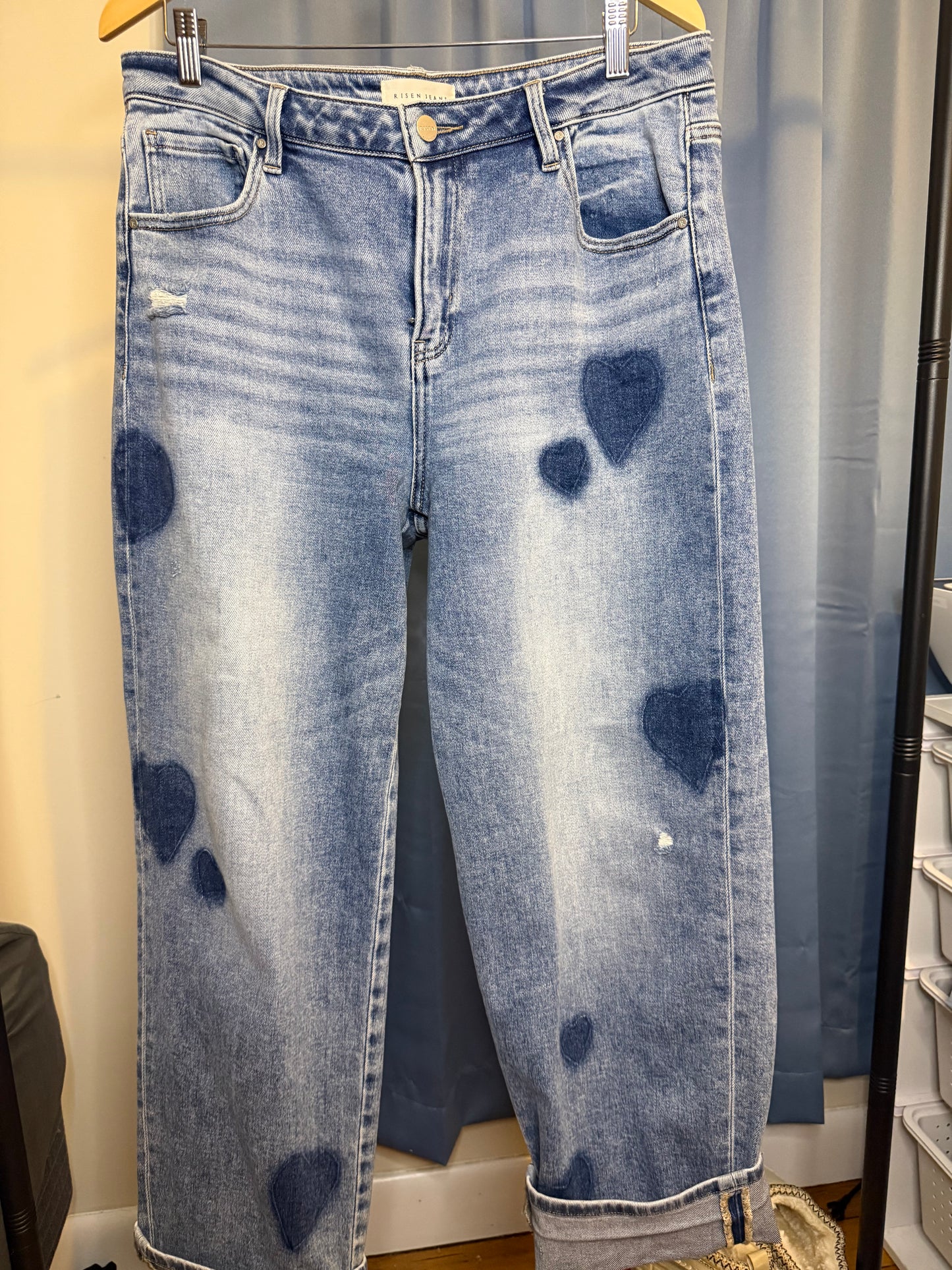 Heart boyfriend jeans