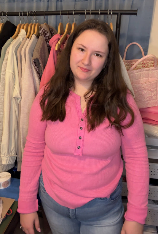 Sweet escape henley top