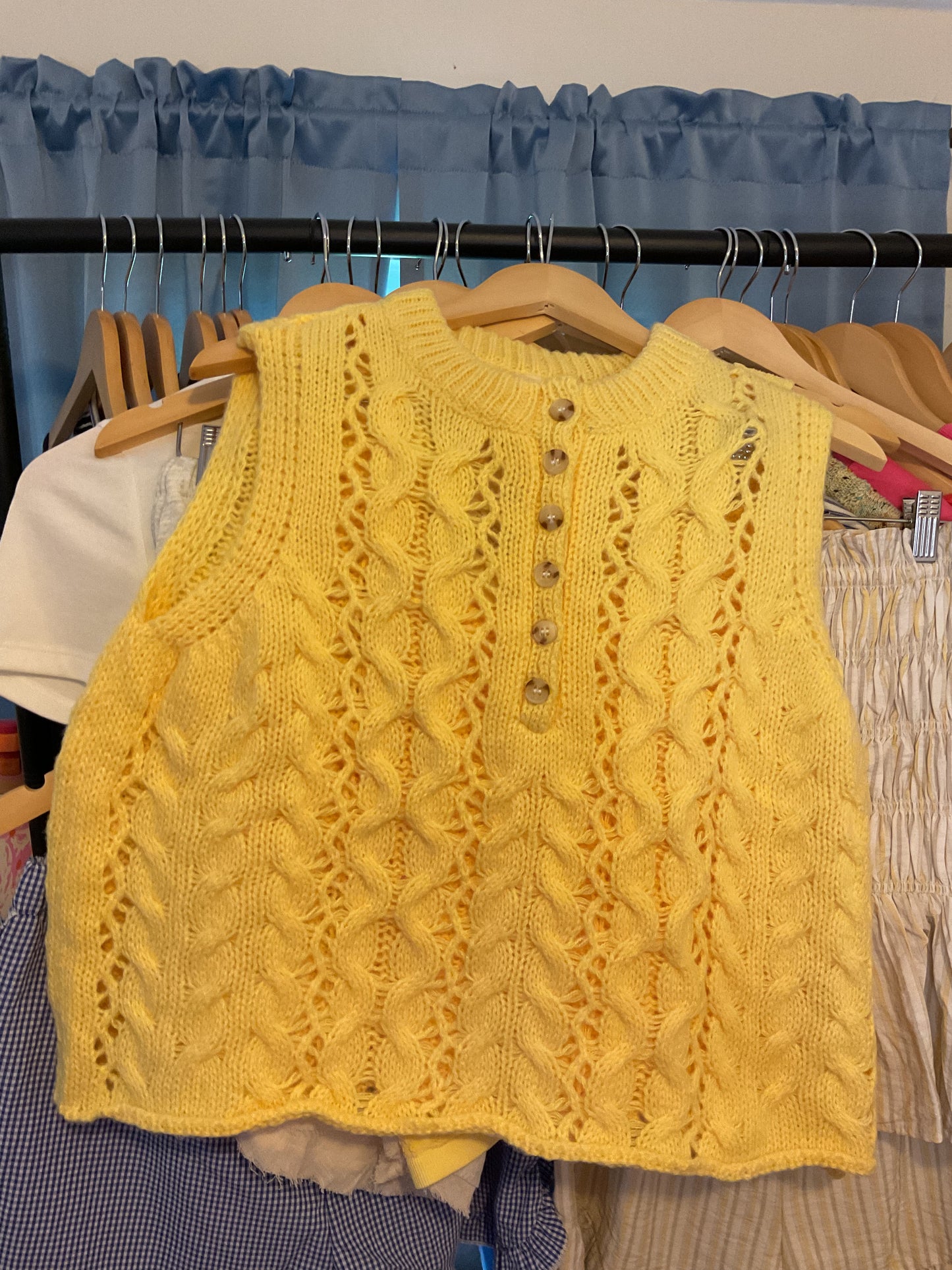 yellow unboxing sweater
