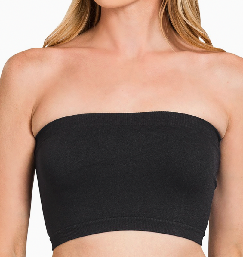 ZENANA black 7in bandeau